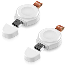 Kabelloser Smart iWatch-Adapter für Apple Watch, tragbares 2-in-1-Schnelllade-Reiseladegerät mit USB-A- und USB-C-Anschluss, magnetischem Ladekabel
