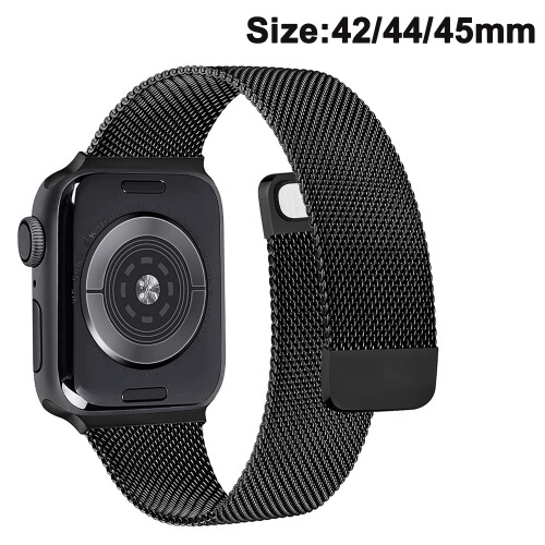 Λουράκι Apple Watch από πλέγμα σε στιλ Μιλάνου, μαγνητικό κούμπωμα που εξασφαλίζει