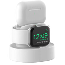 Portable Organizer For Apple Devices, Multi-functional Space Saver Stand, Sleek Stylish Look, Safety Fast Charging, Non-toxic Washable Silicone Chargi