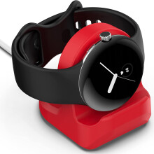 Hordozható töltőállvány Google Pixel Watch2022-höz, kompatibilis, csúszásmentes szilikon talppal, precíz nyílásokkal a stabil töltéshez,