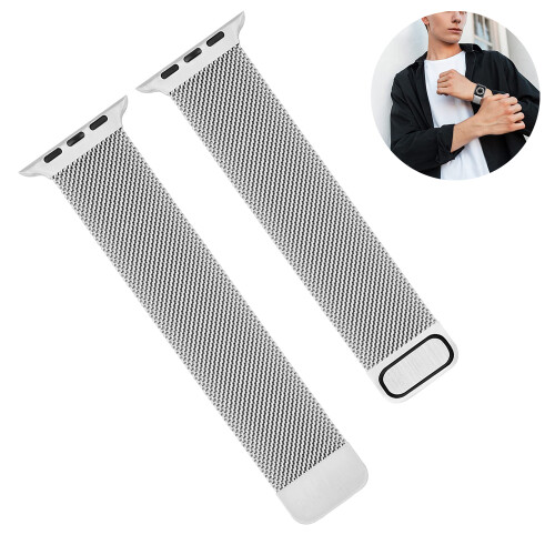 Άνετο λουράκι Milanese, μαγνητικά λουράκια iWatch με ισχυρούς μαγνήτες που προσφέρουν 1