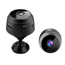 Wire-Free Monitor for Indoor Outdoor Surveillance, Mini Spy Camera with Motion Detection and Night Vision, APP Control Security Camera with Magnetic S