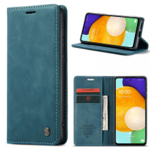 Flip Fold-hoesje voor Samsung Galaxy S23, klassiek design leren portemonnee met ingebouwde standaard en magnetische sluiting.