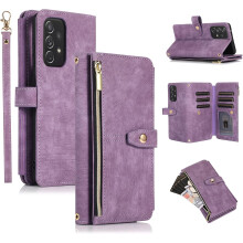 Elegant smartphonehoesje met portemonneefunctie, geschikt voor apparaten van 6,1 inch, gemaakt van duurzaam PU-leer met RFID-blokkering, inclusief