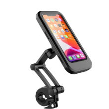 Suporte para celular à prova d'água para uso externo, fácil de instalar e remover; suporte versátil para bicicleta com altura ajustável;