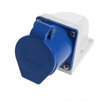 Prise de courant industrielle à 3 broches, norme IEC60309, 32 A, 220 V-250 V, 2 pôles + électrodes, étanche, à montage en surface, pour usage