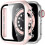Ultra-Thin Tempered Glass Screen Protector For Smartwatch, Durable Hard Pc Bumper Scratch Resistant Full Protective Cover, High Touch Sensitivity Easy 1