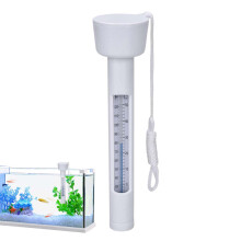 Pool Thermometer with Rope, Large EasyRead 050 Floating Water Temperature Gauge for Pool Spa Hot Tub Indoor Outdoor