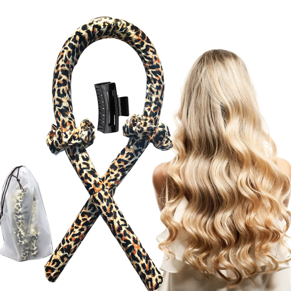 Heatless Hair Curler Set with Soft Silk Ribbon Headband for Overnight Curls and Damage Styling