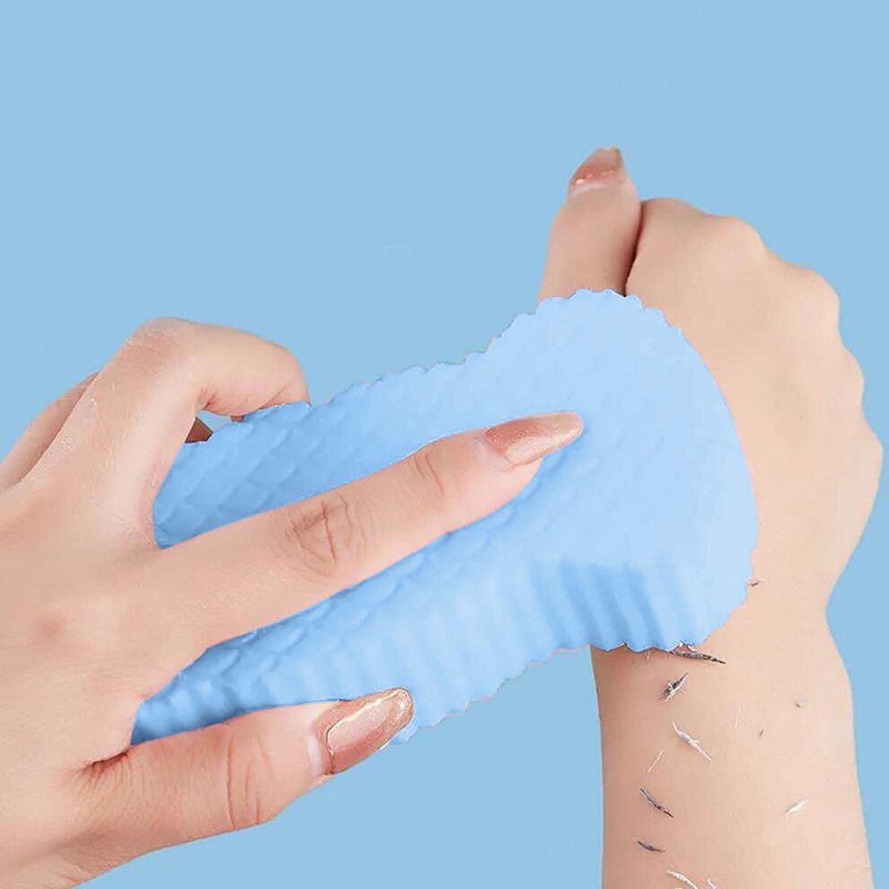 Ultra Soft Pva Bath Sponge For Sensitive Skin, Gentle Exfoliating Body Scrubber For Kids And Adults, Blue