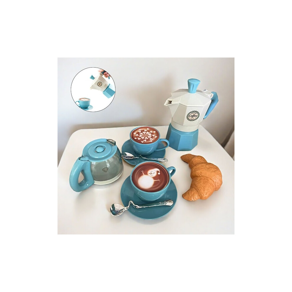 4/11 Pcs Retend Play Simulation Coffee Set Tableware Play House/Outdoor Kitchen Diy Afternoon Tea Toy For Kids Children Gift Coffee Pink