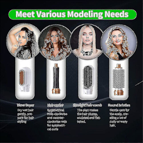 Airwrap Styler 5 σε 1 Ηλεκτρικό styling μαλλιών Στεγνωτήρες μαλλιών Σίδερο για μπούκλες St 2