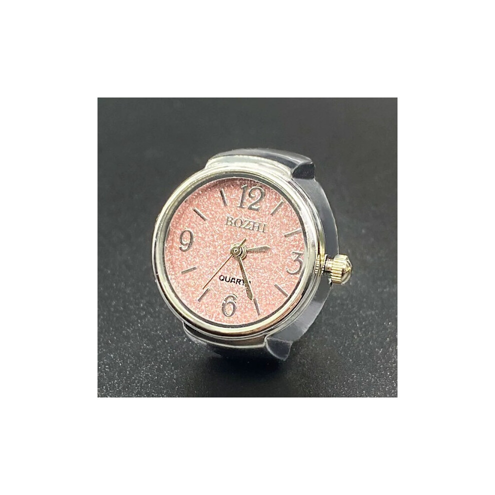 Quartz Finger Watch Casual Finger Watch Fashion Alarm Clock Stylish Alarm Clock 2.5X2.2cm 2.5X2.2cm Pink 9773935735811