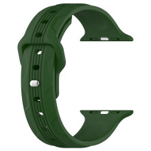 jixopn silikonrem for klokke kompatibel med Apple Watch med Apple Watch 1/2/3/4/5/6/7/SE/8 (grønn 32 mm)