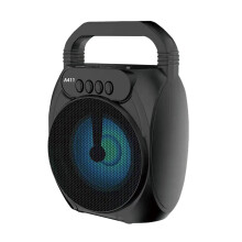 PAVEOS Bluetooth reproduktor, prenosný vonkajší stereo systém s farebnými svetlami, kompatibilný s plug-in kartou, kompaktný audio