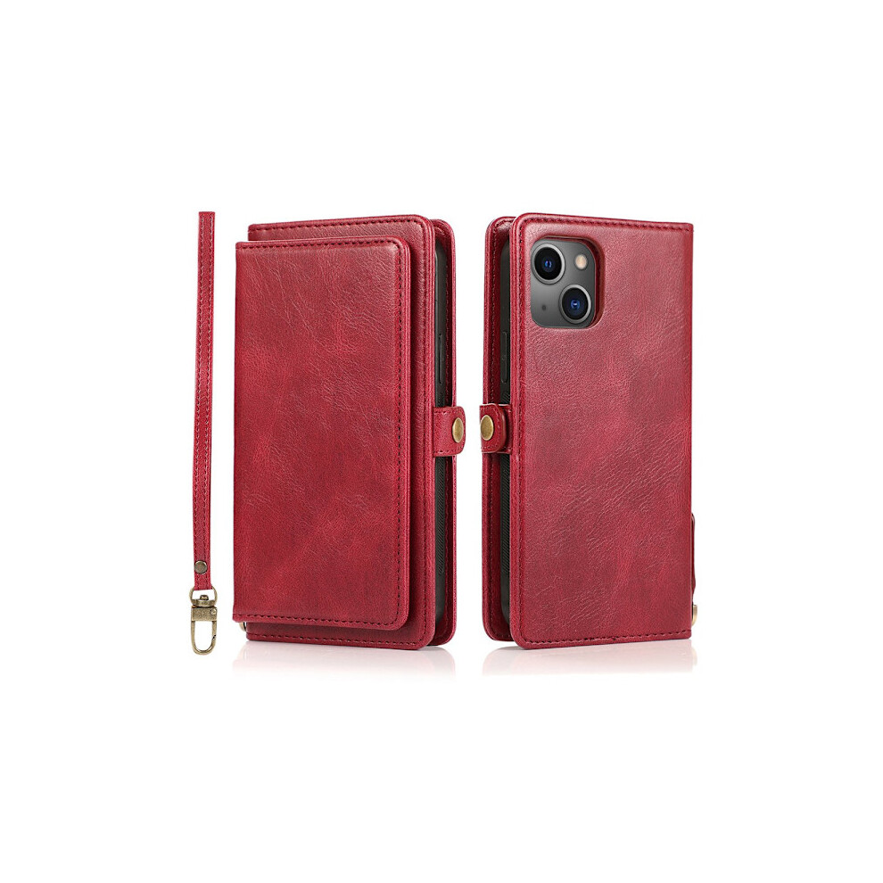 Sturdy And Well-Made Wallet Case - Compatible With Iphone 13 Red 9773935737099