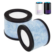 VACUSHOP 2-Pack DH-JH01 Vervangingsfilter compatibel met BREEZOME HEPA, Kloudi JH01, AROEVE MK01/MK0, Intelabe EPI080/EP1080