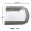 VALSEEL Dish Scraper, Durable Pan Scraper, Good Grip Kitchen Food Scraper 8