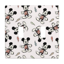 Kryty vypínačů s motivem Mickey Mouse, anime, jeden přepínací nástěnný kryt, dekorativní, dvoucestný, vánoční dekorace