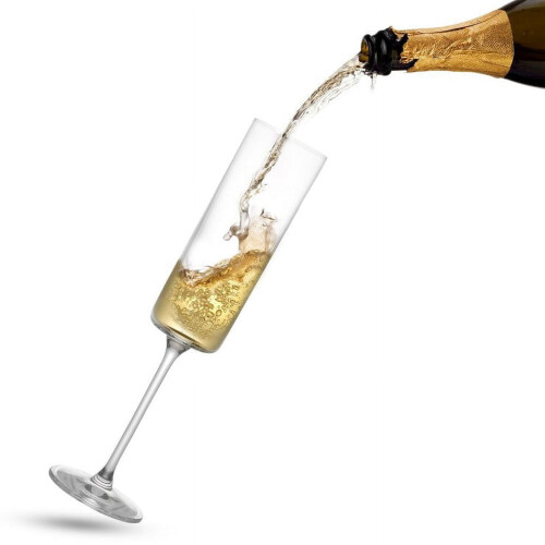 JoyJolt Claire Champagnergläser mit Stiel, 4er-Set 2