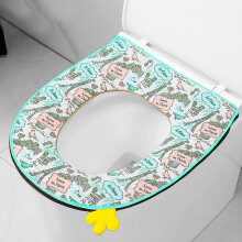 Gnobogi toiletkussen voor huishoudelijk gebruik (minder dan $8), pluche toiletbril met ritssluiting en handvat. Het beste cadeau voor het gezin, nu