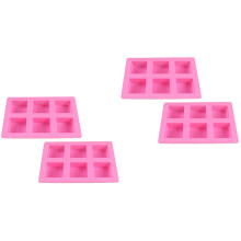 Conjunto de 4 Formas de Silicone Multifuncionais para Doces, Picolés e Cupcakes - Ideal para Cozinhar e Derreter Doces.