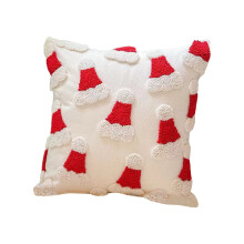 2025 & CISIL - Fodera per cuscino natalizio da 45 cm, Cervo con bastone natalizio, Pendente per divano, Cuscino decorativo