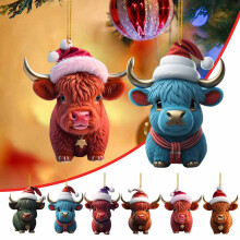 maxiaoxia anheng juletrepynt anheng flatt akrylanheng hjem bildekorasjon juletrepynt hengende anheng ornament