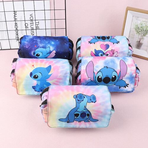 Κασετίνα Κασετίνα Lilo & Stitch με εκτύπωση Τσάντα μολυβιού Students C 2