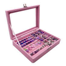 Set di braccialetti fai da te con perline e scatola portaoggetti Braccialetti da ragazza Kit per la creazione di gioielli fatti a mano Perline