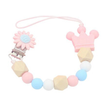 Baby Silicone Pacifier Chain Clip Holder Pacifier Nipple Leash Strap Soother