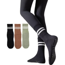 Pilates sokken met grip voor dames, antislip yogasokken, sportieve crew sokken, ballet barre dans workout sokken, 4 paar D236