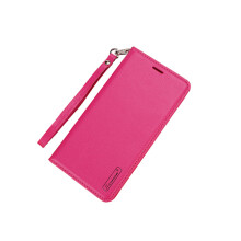 Wytrzymałe etui ze skóry PU (T-Casual) – kompatybilne z iPhone'em 6/6S Plus w kolorze różowo-czerwonym