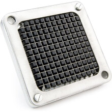 Replacement 2-Hole 1/4" Blade Assembly and Pusher Block for French Fry Cutter Stainless Steel