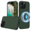 Capa de silicone líquido compatível com iPhone 16 Pro - Compatível com MagSafe - Verde 1
