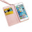 Capa resistente em couro PU (T-Casual) - compatível com iPhone 6/6S Plus na cor rosa-avermelhada. 4