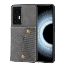 Kompatybilny z Xiaomi Mi12T Pro - Praktyczne etui z miejscem na kartę, szare