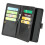 Portafoglio multi-scomparto compatibile con iPhone 14, nero 2