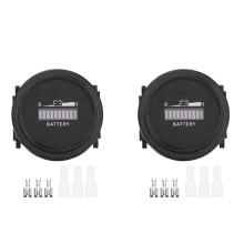 2x12V/24V/36V/48V/72V LED digitális akkumulátorjelző vízálló mérőműszer akkumulátorjelző Go-Ca-Rt-hez