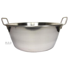 Cazo Stainless Steel Large16" Heavy Duty Caso Para Carnitas Acero Inoxidable- Flat Surface