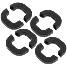 Eease4pcs silikon grytehåndtaksdeksel sklisikkert grep for kokekar