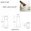Set caraffa d'acqua trasparente da comodino con bicchiere tumbler 5