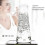 Set caraffa d'acqua trasparente da comodino con bicchiere tumbler 3