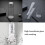 Set caraffa d'acqua trasparente da comodino con bicchiere tumbler 8
