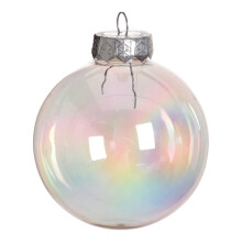 SUSUchens Fyllbar Julekule Anheng Splintsikker Gjennomsiktig DIY Julekuler Dekorativ Hengende Ornament 6cm