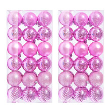 Gnobogi72PCS Bola de Navidad Adorno Colgante para Árbol de Navidad Decoración para Fiestas en Casa 4CM en Liquidación