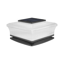 Luminárias solares de poste WNEXOPE para exterior, 2,5x2,5/4,5x4,5, para decks, pátios e jardins, luz branca quente, 2 modos de iluminação, à