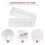 Nail Drill Bits Storage Box Sturdy Plastic Manicure Grinding Head Display Box 5