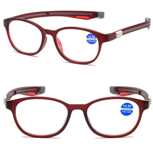 Stilvolle Blaulichtfilter-Lesebrille mit Magnet (+0,75 - +4,0) Schwarz +1 1