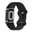 Pulseira de silicone compatível com Fitbit Charge 5 e Charge 6 (Preta M) 6